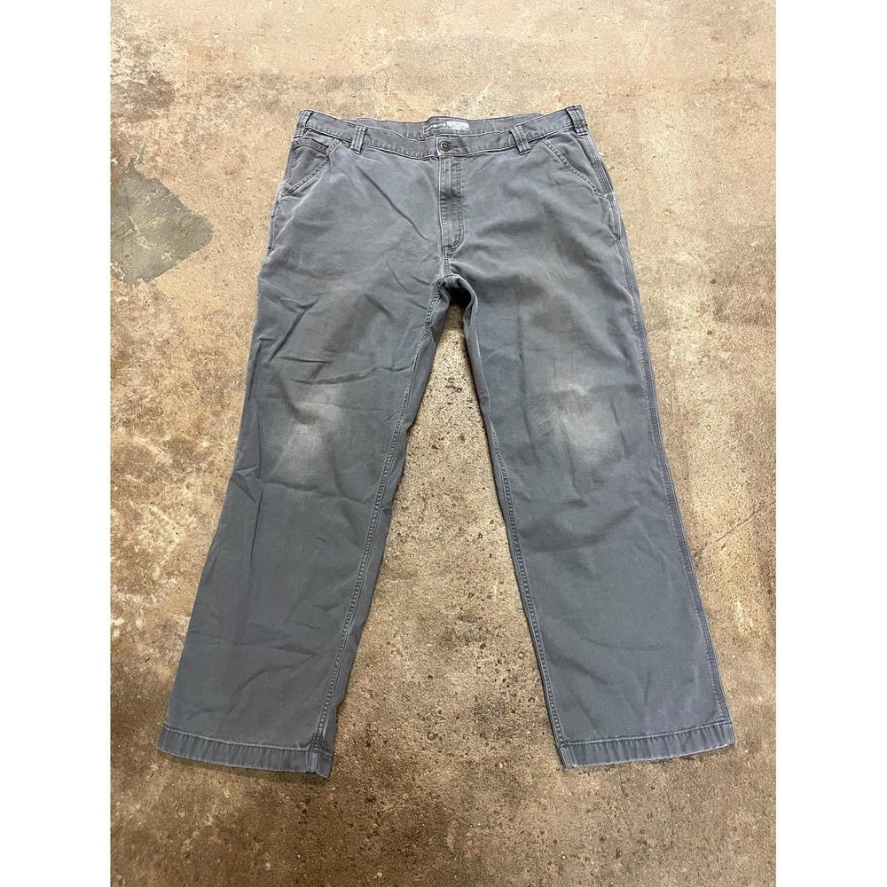 Carhartt Relaxed Rigby Carpenter Pants Mens 42x32 Gravel Cotton Stretch Straight